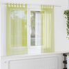 vidaXL Rideaux en voile avec passants 2 pcs vert pomme