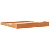 vidaXL Cadre de lit Brun cire 200 x 200 cm Pin massif