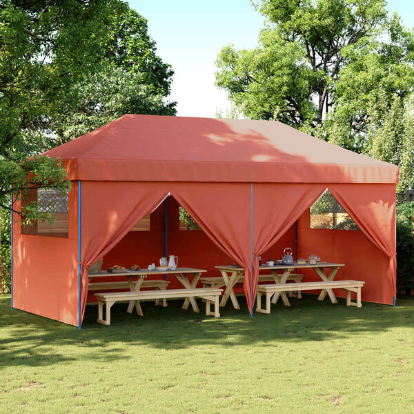 vidaXL Tente de f&ecirc;te Terre cuite 292 x 580 x 315 cm Tissu Oxford