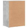vidaXL Buffet gris b&eacute;ton 59x39x80 cm bois d'ing&eacute;nierie
