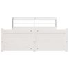 vidaXL Cadre de lit et t&ecirc;te de lit sans matelas blanc 135x190 cm