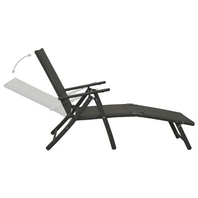 vidaXL Ensemble de salle à manger de jardin 10 pcs Noir et anthracite