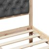 vidaXL Cadre de lit Gris fonc&eacute; 200 x 200 cm Pin massif