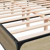 vidaXL Cadre de lit sans matelas ch&ecirc;ne sonoma 160x200 cm
