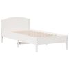 vidaXL Cadre de lit sans matelas blanc 90x200 cm bois de pin massif