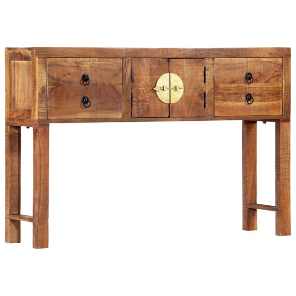 vidaXL Table console 120x30x80 cm Bois d'acacia massif
