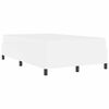 vidaXL Cadre de lit avec matelas Blanc 120 x 190 cm tissu