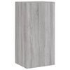 vidaXL Unit&eacute;s murales TV avec LED 4 pcs gris sonoma bois d'ing&eacute;nierie