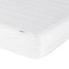 vidaXL Cadre de lit d'angle avec matelas 2 pcs Gris clair tissu