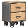 vidaXL Table de chevet 40x30x51 cm Bois de r&eacute;cup&eacute;ration solide