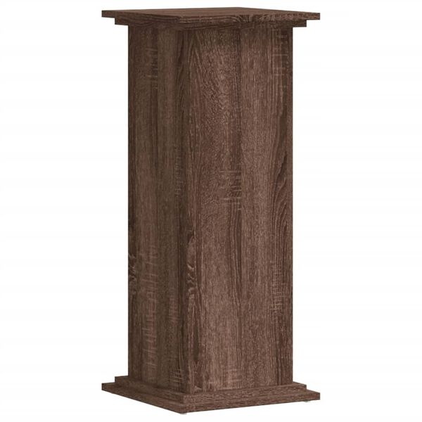 vidaXL Support pour plantes ch&ecirc;ne marron 33x33x80 cm bois d'ing&eacute;nierie