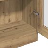 vidaXL Buffet haut ch&ecirc;ne artisanal 82,5x30,5x185 cm bois d'ing&eacute;nierie