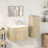 vidaXL Ensemble de meubles de salle de bain 3 pcs ch&ecirc;ne sonoma