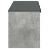 vidaXL Banc d'entr&eacute;e avec coussin Gris B&eacute;ton 103 x 38 x 45 cm