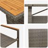 vidaXL Ensemble de salle &agrave; manger pour jardin 9 pcs Gris polyrotin