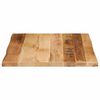 vidaXL Dessus de table bord vivant 40x40x3,8 cm bois de manguier brut