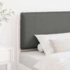 vidaXL T&ecirc;te de lit capitonn&eacute;e Blanc et gris clair 75 cm Pin massif