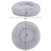 vidaXL Coussin lavable pour chiens/chats Gris clair 70x70x15cm Peluche