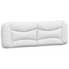 vidaXL Cadre de lit sans matelas Hvar blanc et noir 160x200 cm similicuir