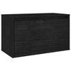 vidaXL Meubles TV 7 pcs Noir Bois massif de pin