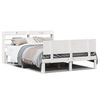 vidaXL Cadre de lit avec t&ecirc;te de lit sans matelas blanc 140x190 cm