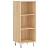 vidaXL Buffet ch&ecirc;ne sonoma 34,5x32,5x90 cm bois d'ing&eacute;nierie