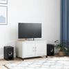vidaXL Meuble TV blanc 68x39x43,5 cm acier