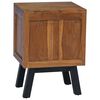 vidaXL Table de chevet Naturel 40 x 35 x 55 cm Bois de teck massif