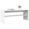 vidaXL Meuble TV Blanc 100 x 30 x 40 cm Bois d'ing&eacute;nierie