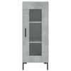 vidaXL Buffet haut Gris b&eacute;ton 34,5x34x180 cm Bois d'ing&eacute;nierie