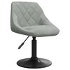vidaXL Chaises pivotantes &agrave; manger lot de 6 gris clair velours
