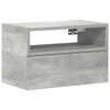 vidaXL Table de chevet murale gris b&eacute;ton 45x26x28,5 cm
