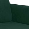 vidaXL Ensemble de canapés 3 pcs vert foncé velours