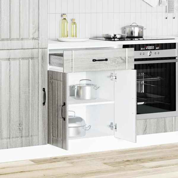 vidaXL Armoire de cuisine Lucca sonoma gris bois ing&eacute;nierie