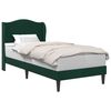 vidaXL Cadre de lit avec t&ecirc;te de lit Vert fonc&eacute; 80 x 200 cm Velours