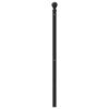 vidaXL T&ecirc;te de lit m&eacute;tal noir 180 cm