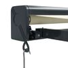 vidaXL Auvent r&eacute;tractable cr&egrave;me 5x3 m tissu et aluminium