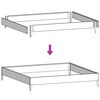 vidaXL Lit sur&eacute;lev&eacute; de jardin vert olive 100x100x25 cm acier
