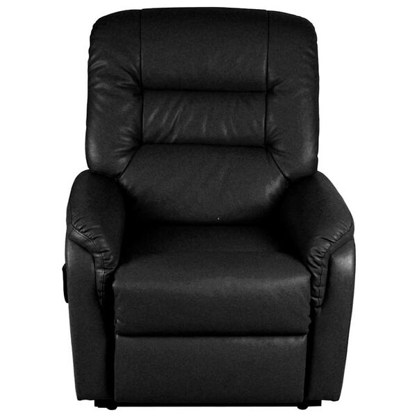 vidaXL Fauteuil inclinable TV Noir Similicuir