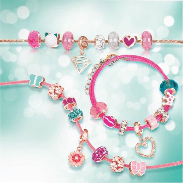 make it real Kit de fabrication bracelets 27pcs Halo Charms Think Pink