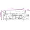 vidaXL Salon de jardin 4 pcs avec coussins bois de pin impr&eacute;gn&eacute;