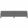 vidaXL Cadre de lit avec matelas Gris clair 200 x 200 cm tissu