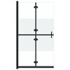 vidaXL Paroi de douche pliable Verre ESG demi-d&eacute;poli 90x190 cm