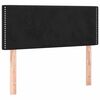 vidaXL Sommier &agrave; lattes de lit et matelas LED noir 120x190 cm velours