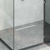 vidaXL &Eacute;vacuation de douche &agrave; 360&deg; avec mod&egrave;le slim Argent&eacute; 50 cm