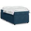 vidaXL Sommier &agrave; lattes de lit avec matelas Bleu fonc&eacute; 90x190 cm