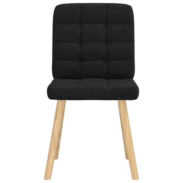 vidaXL Chaises à manger lot de 6 noir tissu