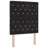 vidaXL T&ecirc;te de lit Noir 80 cm Velours