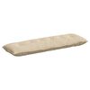 vidaXL Coussin de Dos Cr&egrave;me 160 x 50 cm Tissu en microfibre