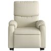 vidaXL Fauteuil inclinable de massage &eacute;lectrique cr&egrave;me similicuir